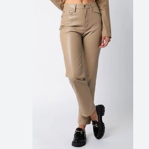 Wilfred The Melina Vegan Leather Pant - Size 6 - Tan Brown